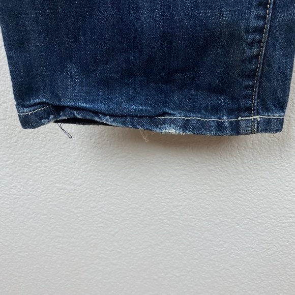 Guess Jeans Womens 27 x 32  Boot Cut Low Rise Med Wash Cotton Hipster Streetwear - Picture 5 of 10